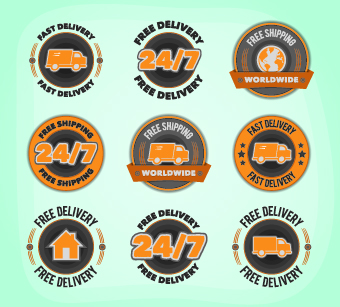Vintage Label and badges design elements 06