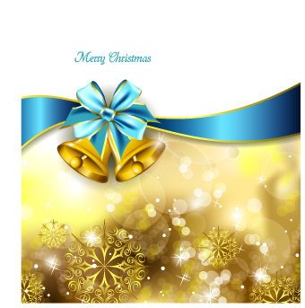 Luxury 2014 Christmas bells vector background 03