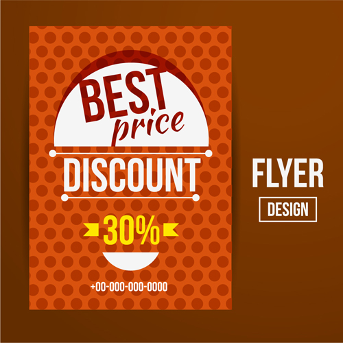 Modern big sale vector flyer material 17
