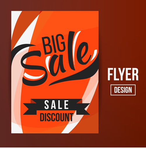 Modern big sale vector flyer material 18