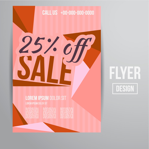 Modern big sale vector flyer material 20