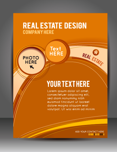 vector material modern material flyer cover business brochure 