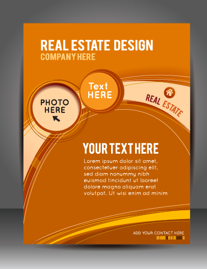 nd cover brochure vector material 05 Modern business flyer and cover brochure vector material 05
