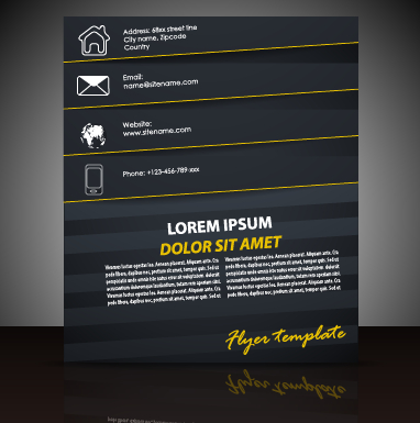 nd cover brochure vector material 08 Modern business flyer and cover brochure vector material 08