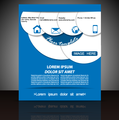 vector material modern material flyer cover business brochure 