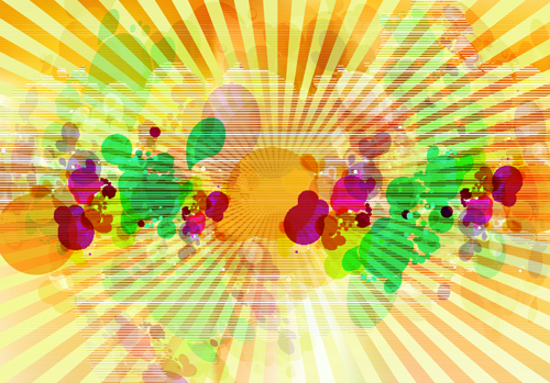 abstract Colorful spots vector background 04