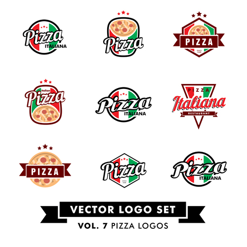 pizza logos color 