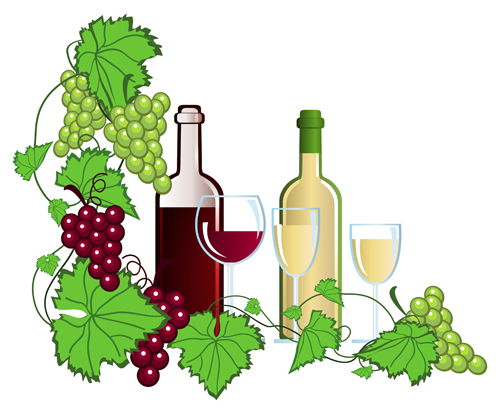 wine realistic grapes grape 