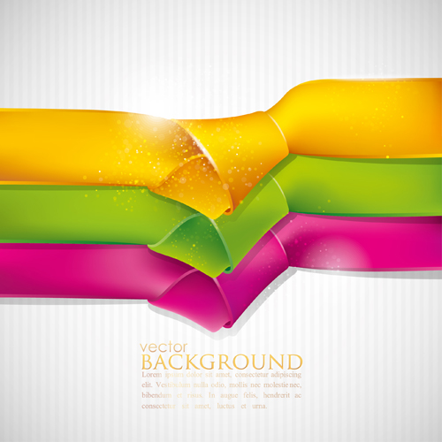 Ribbons knot vector background 02