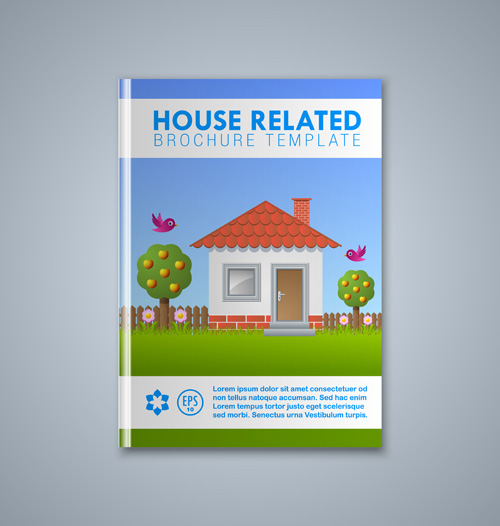 Set of book cover creative vector 06 Set of book cover creative vector 06