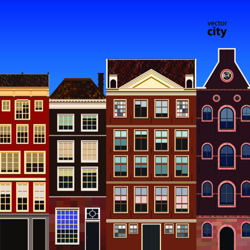 Vector city building creative illustration 10