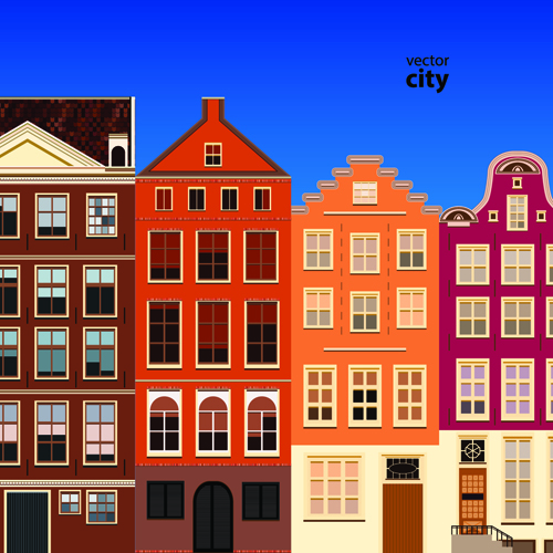 Vector city building creative illustration 11