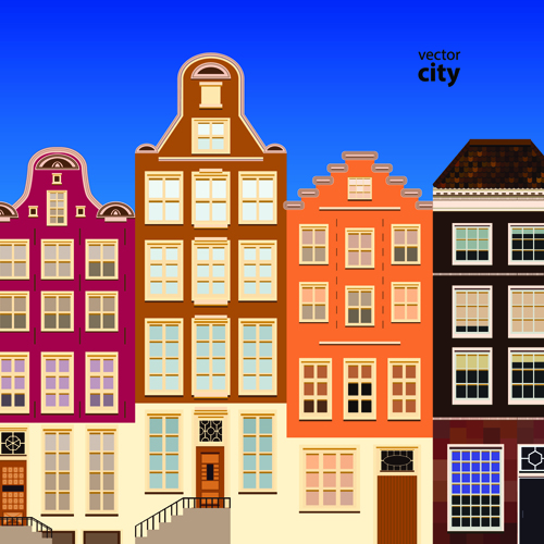 Vector city building creative illustration 13