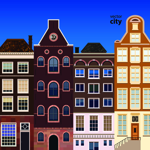 Vector city building creative illustration 15