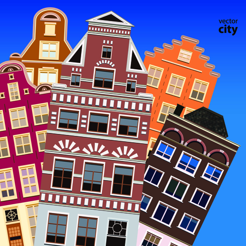 Vector city building creative illustration 16
