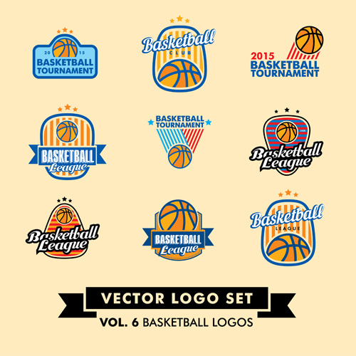 Vector sport logos design set 03 Vector sport logos design set 03