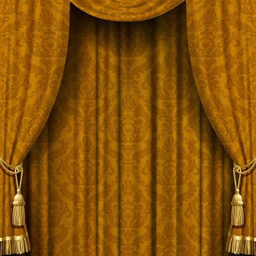 luxurious curtains colored 