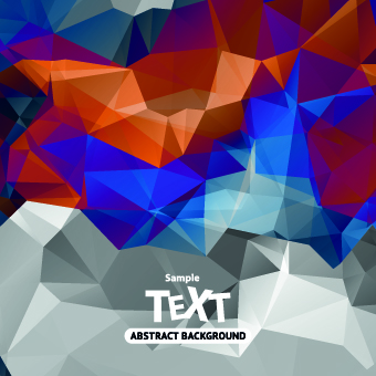 Abstract triangle background vector 02