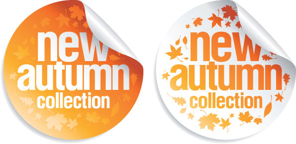 commodity offer labels Stickers vector 04