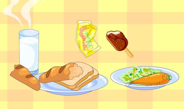 Breakfast ice cream vector Graphic