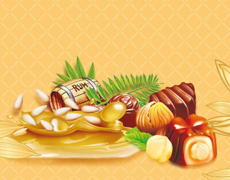 Tempting chocolate vector Graphic