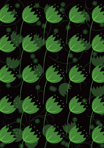 trend pattern leaf green arrangement 