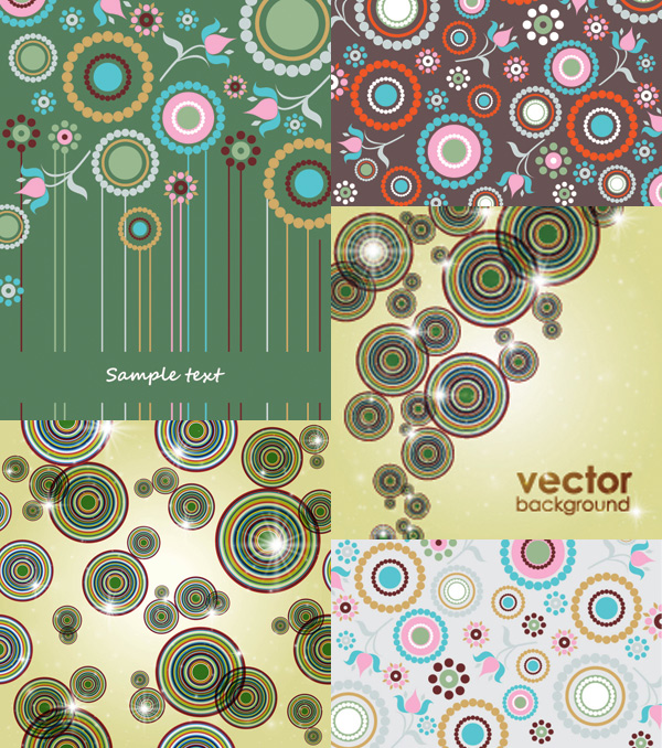 Beautiful decorative pattern background art vector