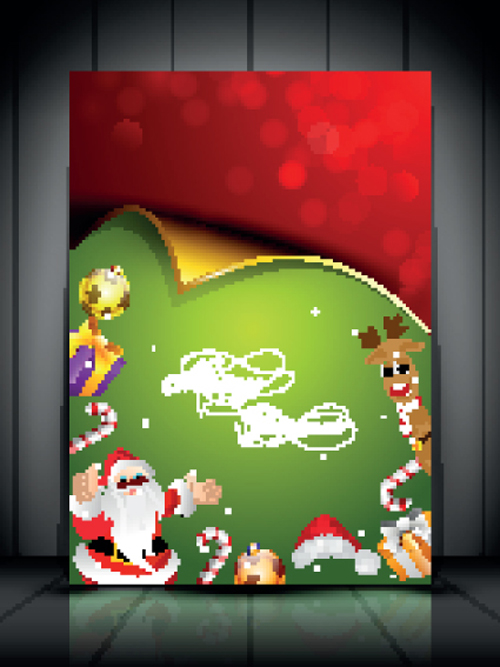 Set of 2013 Beautiful greeting card vector 03