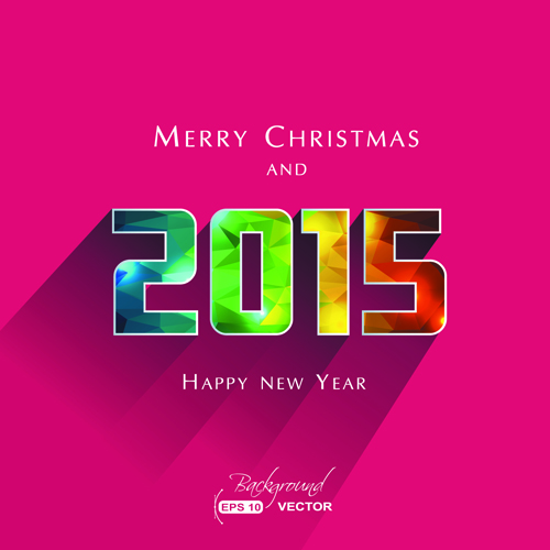 2015 new year background art vector 01