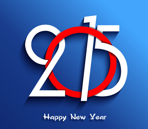 2015 new year background art vector 04