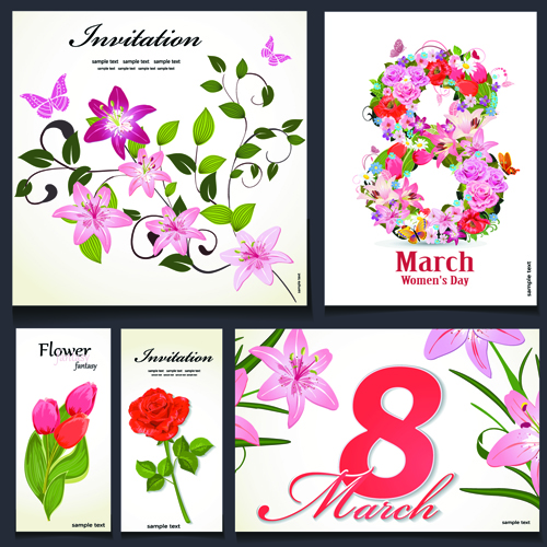 invitation cards invitation flower cards card 