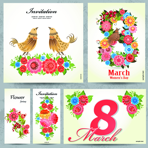 invitation cards invitation flower card 8 March 