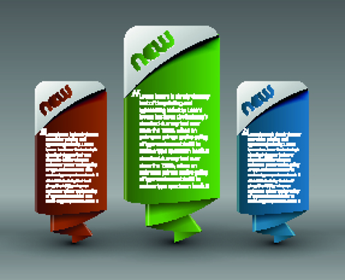 Modern labels for you text vector 02