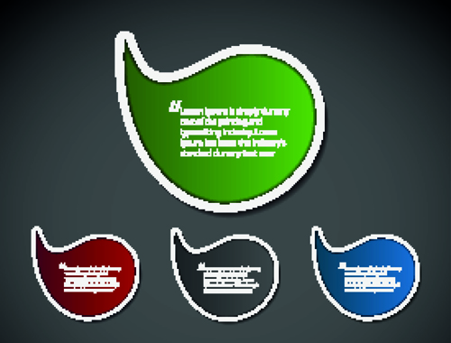 Modern labels for you text vector 04