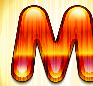 wood styled of Alphabet vector graphic 14