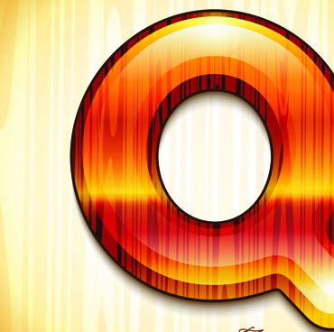 wood styled of Alphabet vector graphic 16
