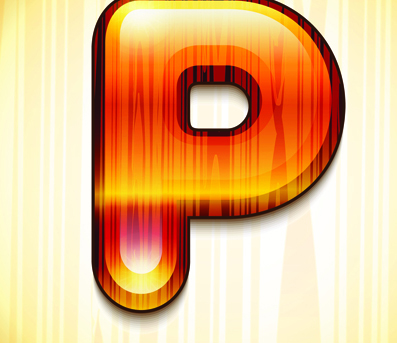 wood styled of Alphabet vector graphic 17