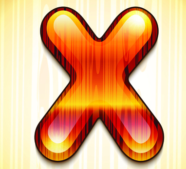 wood styled of Alphabet vector graphic 24