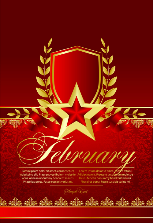 Army Day design elements Vector set 01