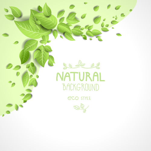 natural leaves leave green leaves beautiful background vector background 