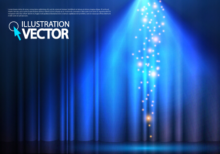 Blue light vector background illustration 05