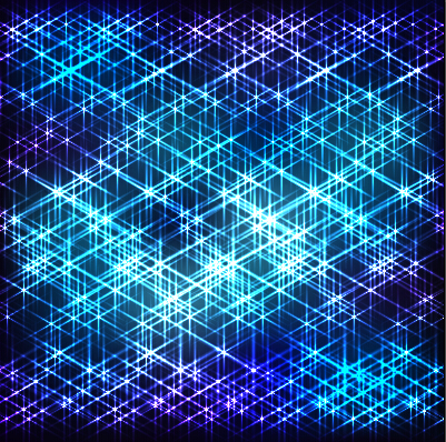 Bright neon light art background vector set 02