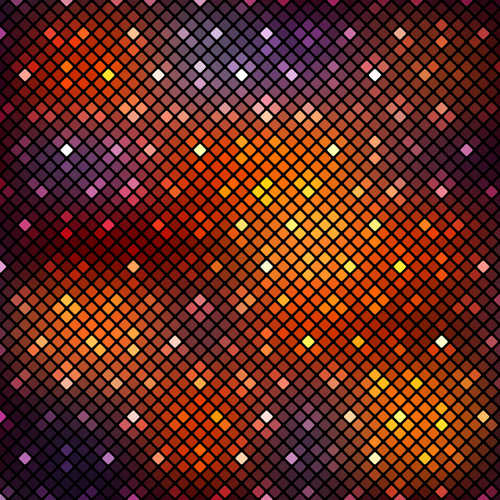 Bright neon light art background vector set 05