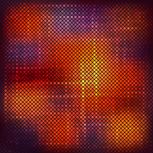 Bright neon light art background vector set 15