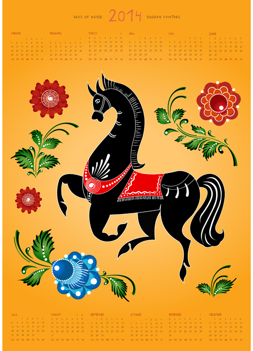 Calendar 2014 vector huge collection 37