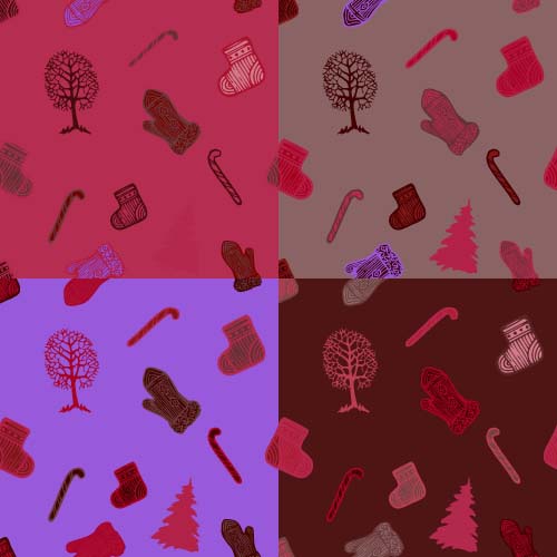Christmas baubles vector seamless pattern 02 Christmas baubles vector seamless pattern 02