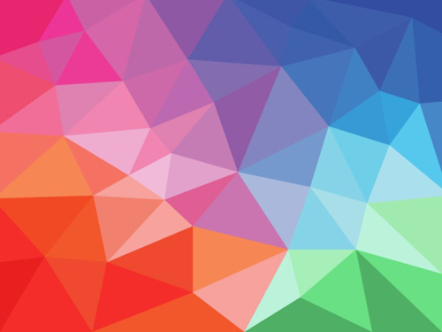 geometric shapes colored background 