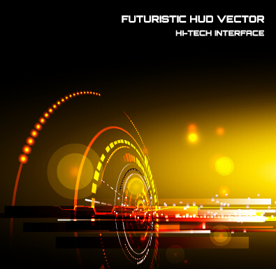 Concept futuristic tech background vector 08