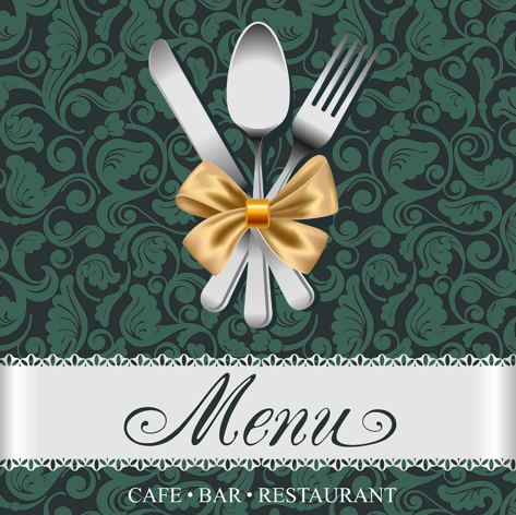 Set of Restaurant menu Cover background vector 05
