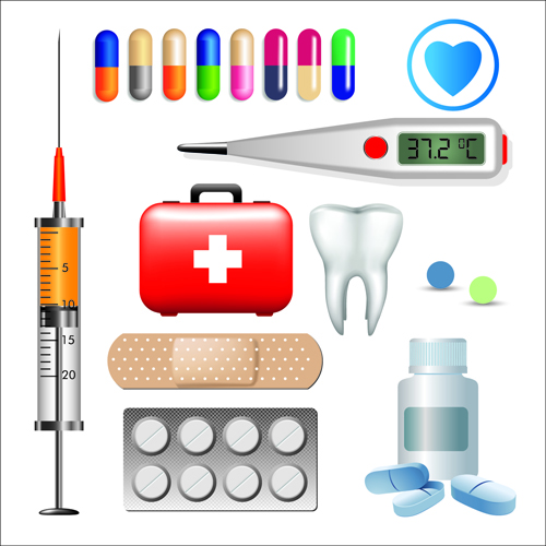 Creative design medical tool vector material 01